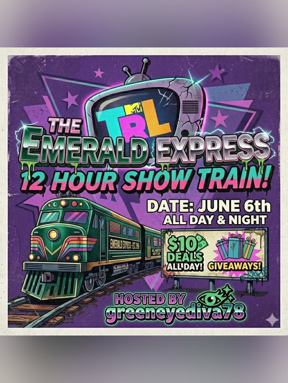 🚨Greeneyediva78🚨6/6💚🚂The Emerald Express TRL EDIT 💚🚂 - Picture 4 of 15
